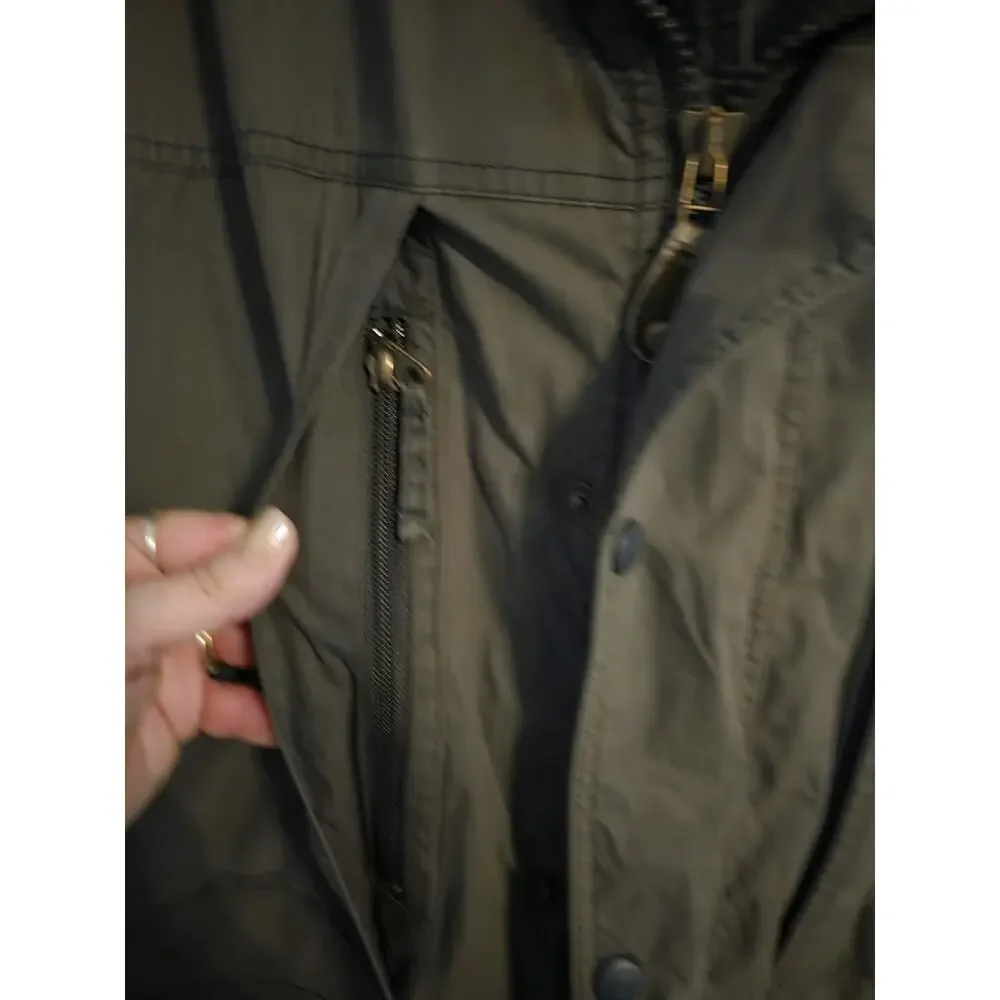 Vintage LL Bean Parka Coat Cotton Insulated USA Mens XL Green Winter Ski Lodge